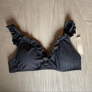 J Crew Ruffle Bikini Top
